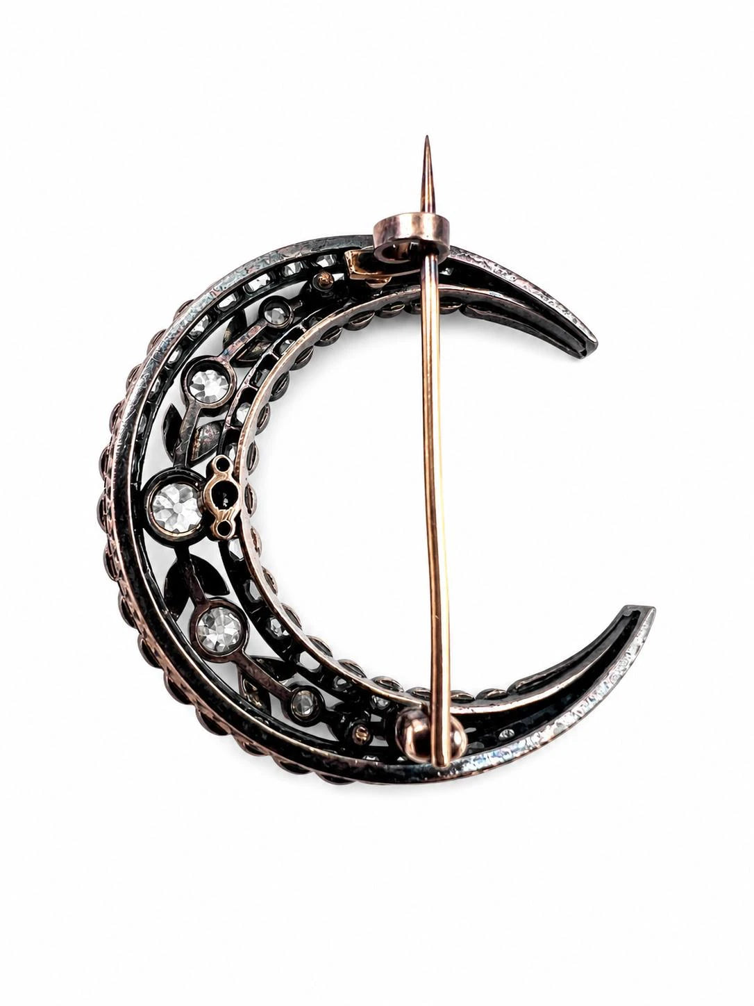Broche Or rose et Diamant