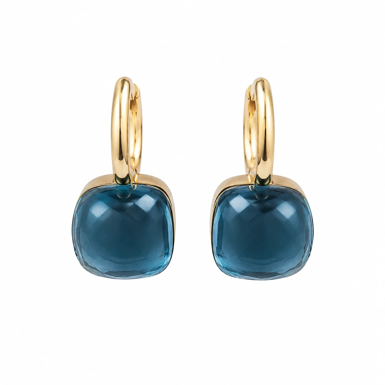 Pomellato Boucles d'oreilles Nudo Classic Or jaune et Topaze