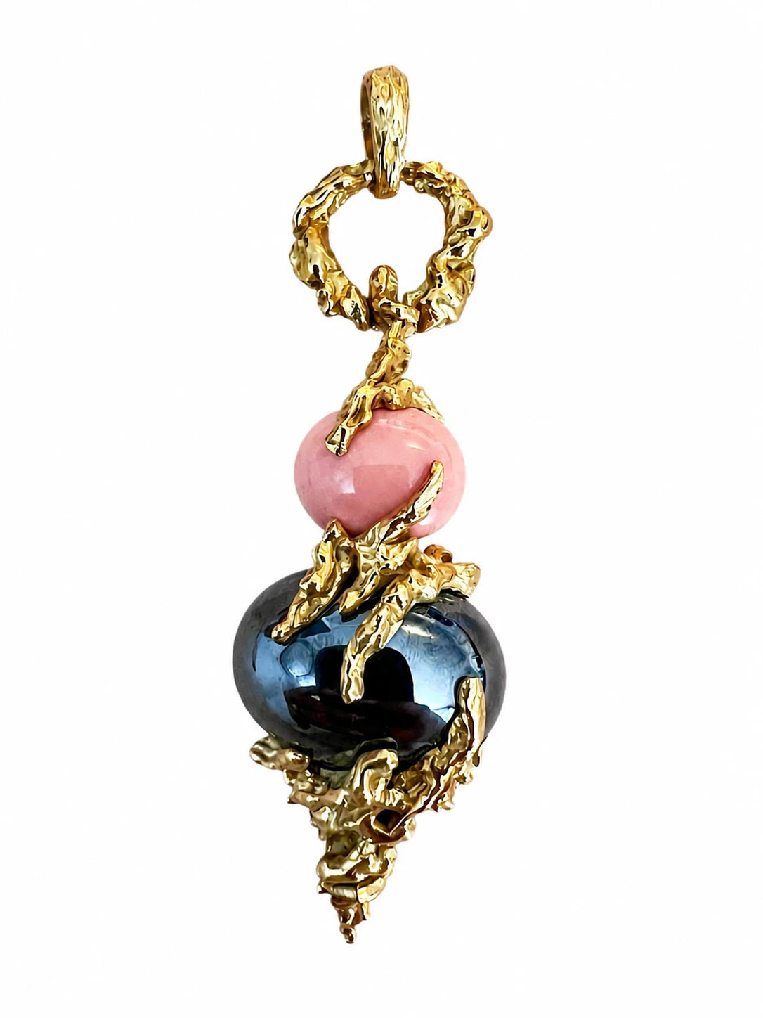 Chaumet Pendentif Or jaune et Corail