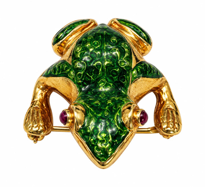 Cellino Broche or et Saphir