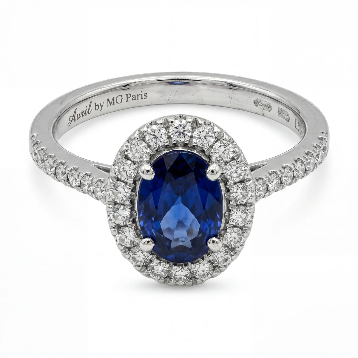 April by Bague or et Saphir