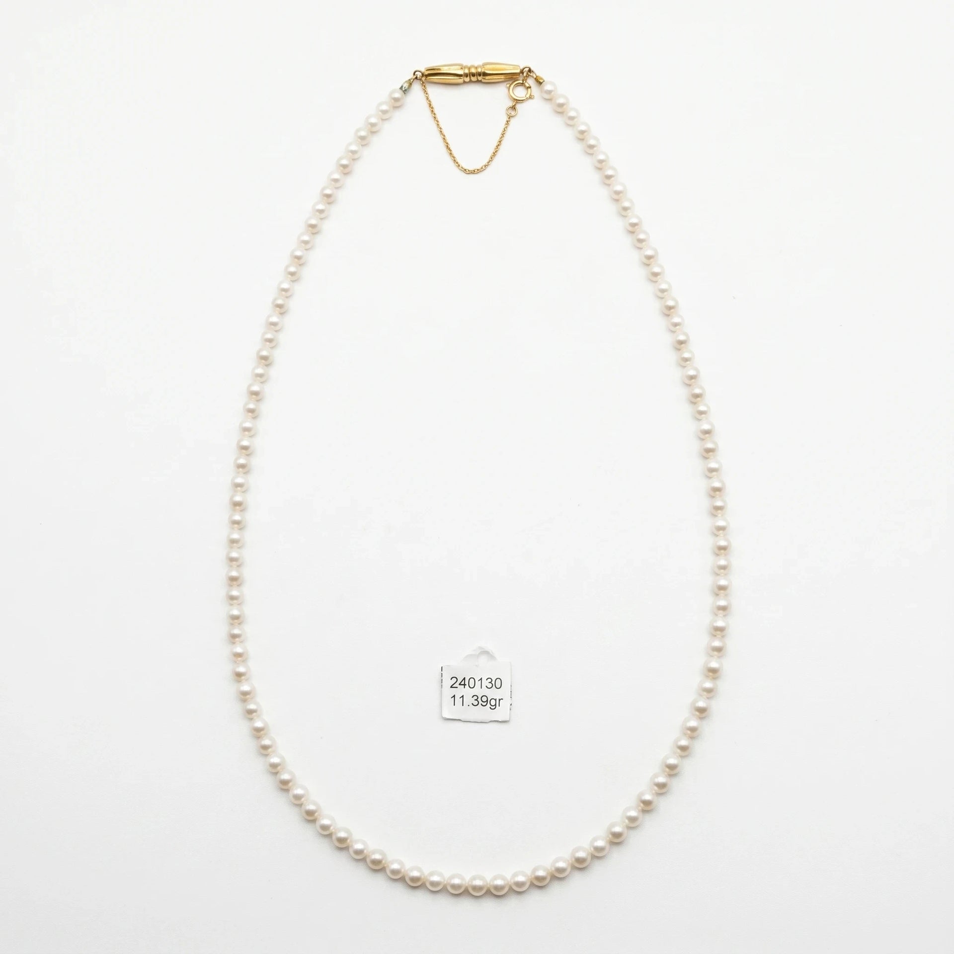 Collier Or jaune et Perle
