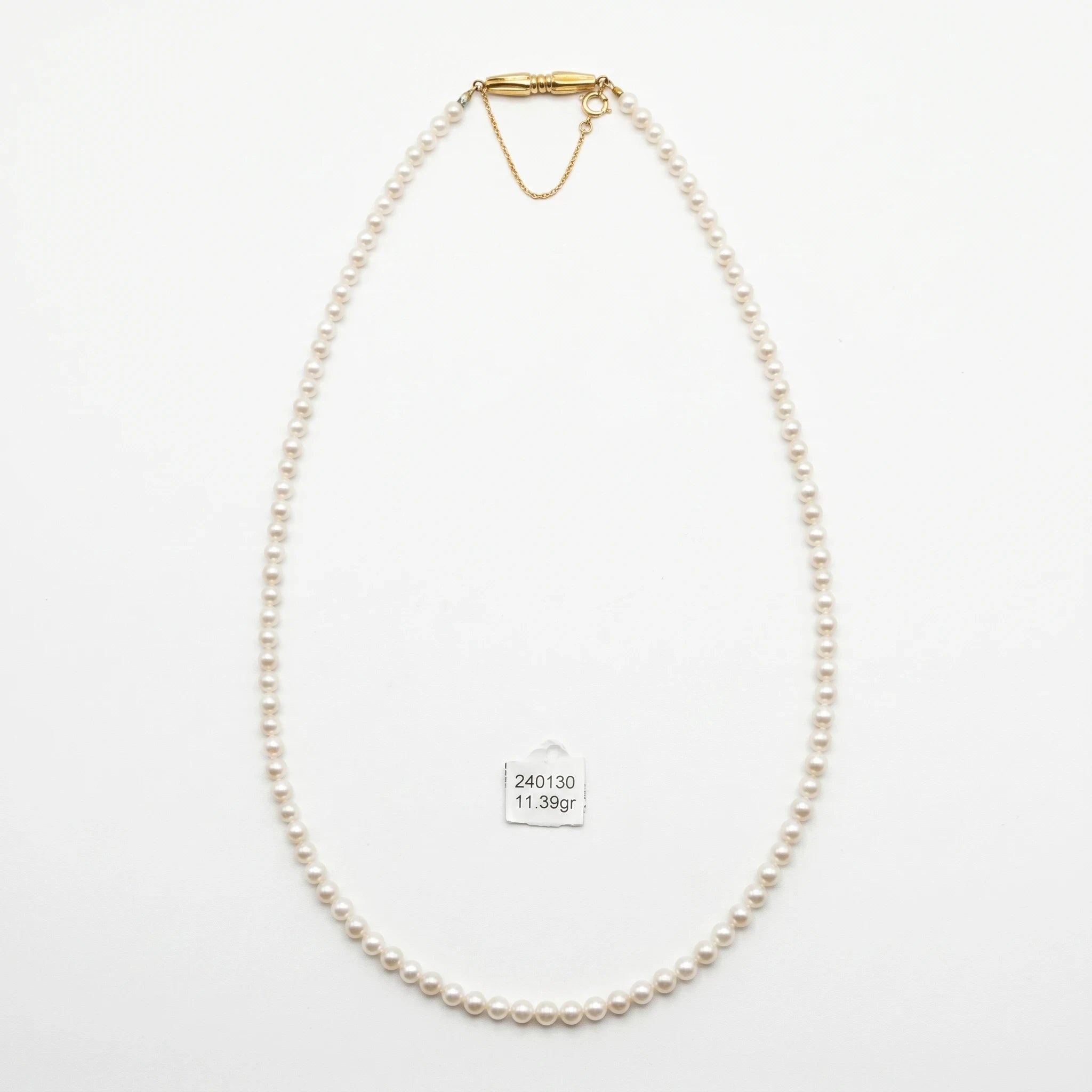 Collier Or jaune et Perle
