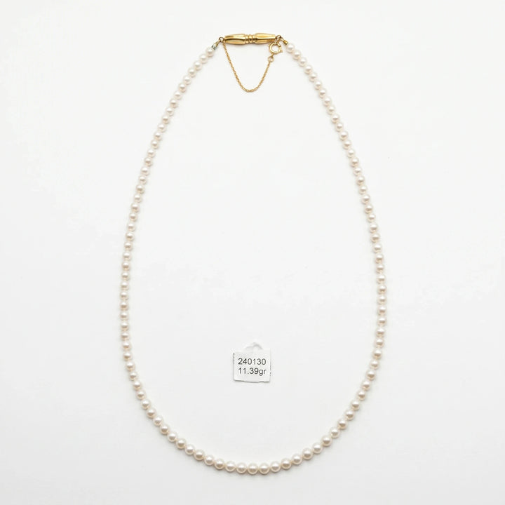 Collier Or jaune et Perle