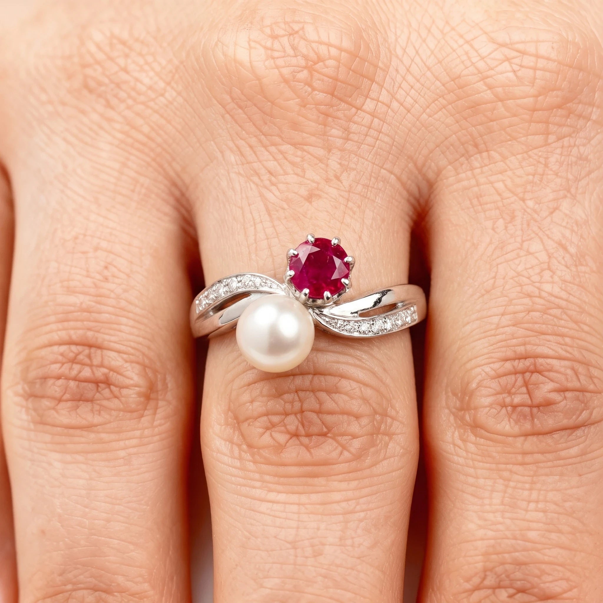 Bague or et Perle de culture