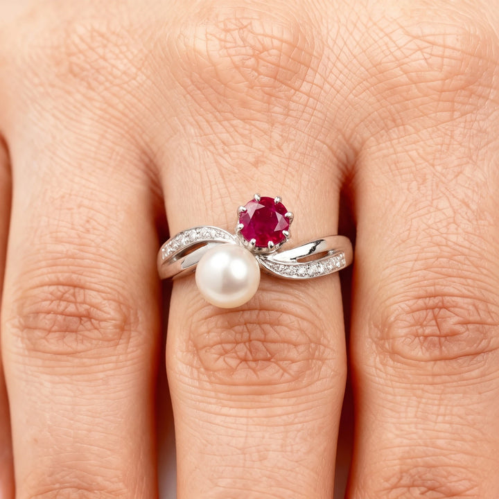 Bague or et Perle de culture