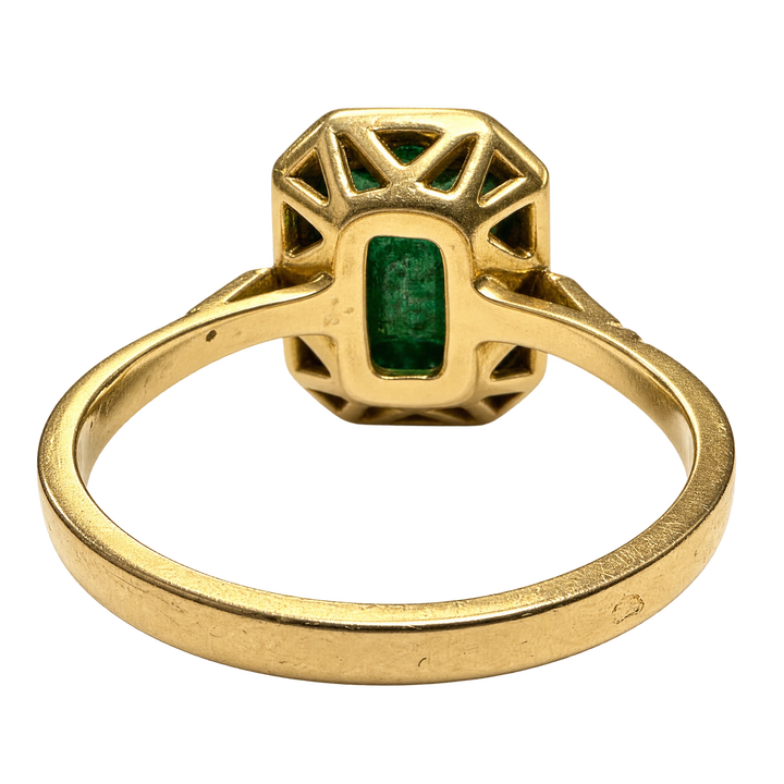 Bague or et Émeraude