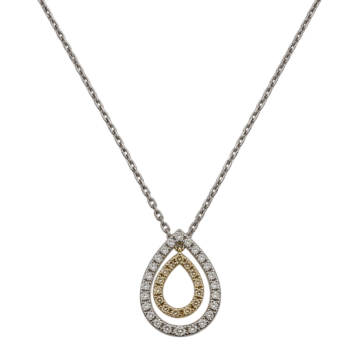 Collier or et Diamant pavage
