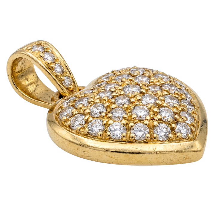 Pendentif or et Diamant pavage