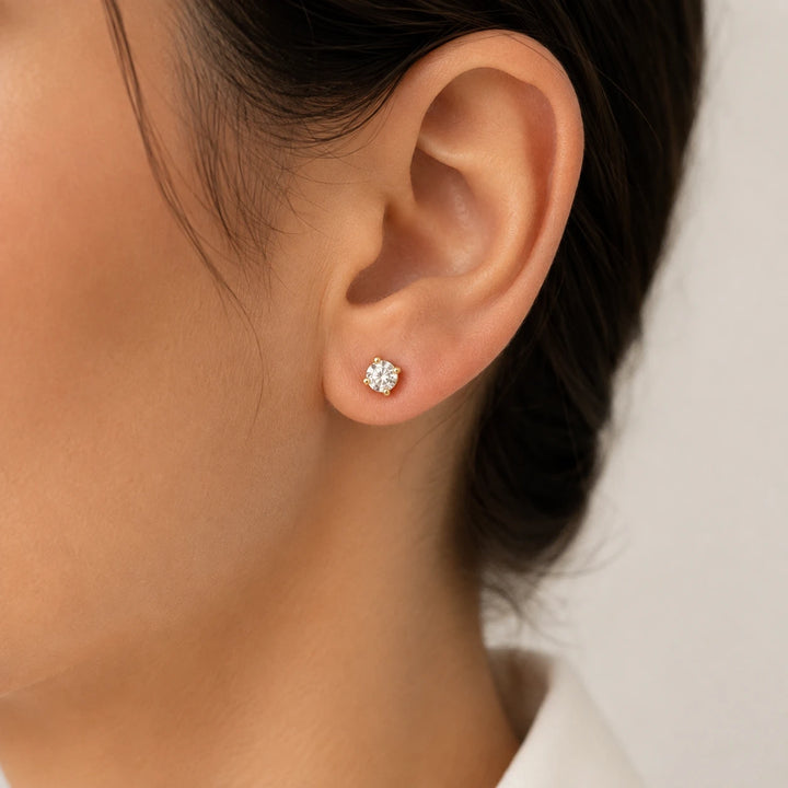Boucles d'oreilles or et Diamants