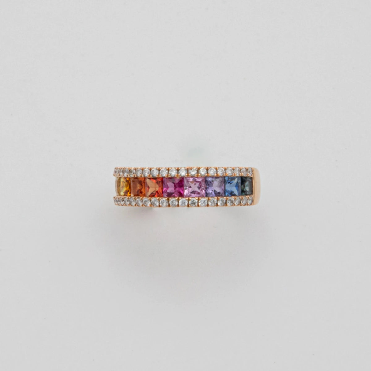 Vendome Bague or et Pavé de saphirs