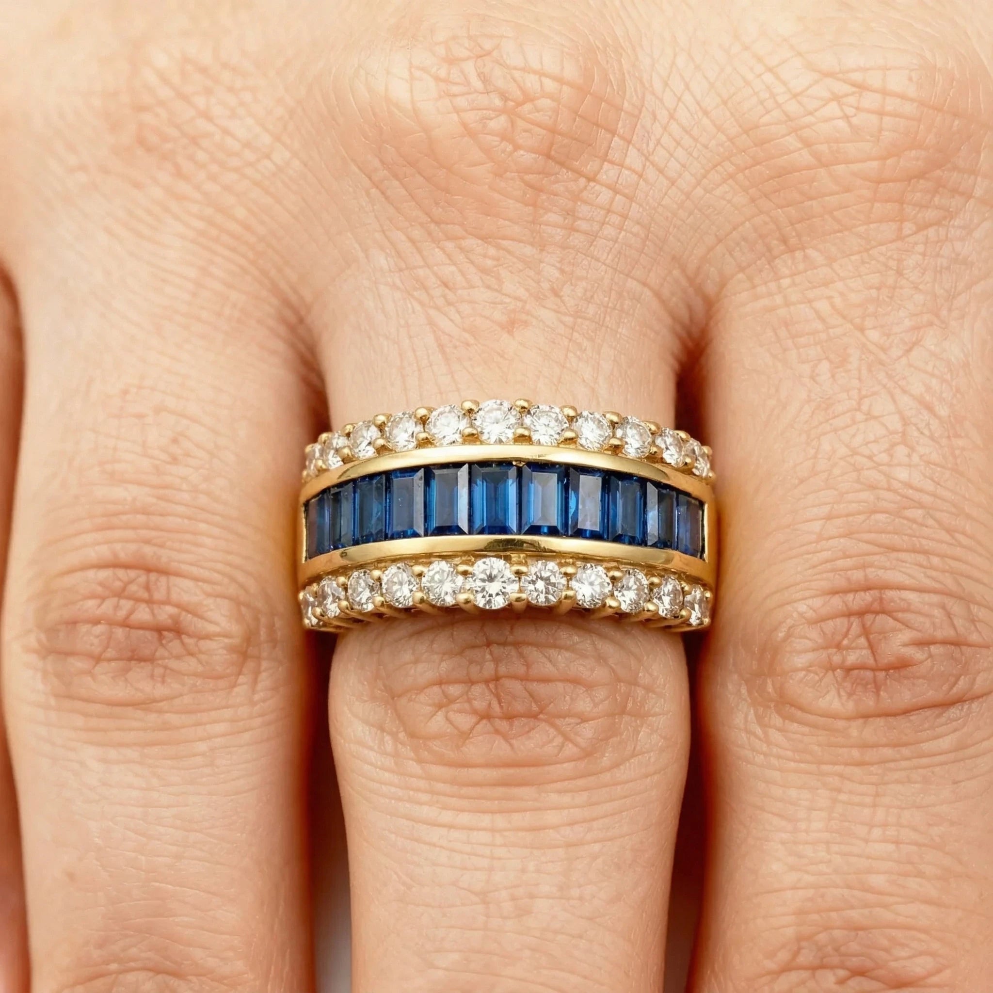 Citior Bague Or jaune et Diamant pavage