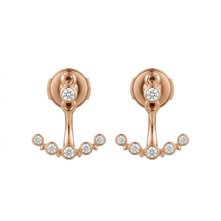 Cartier Boucles d'oreilles Or jaune et Diamant pavage