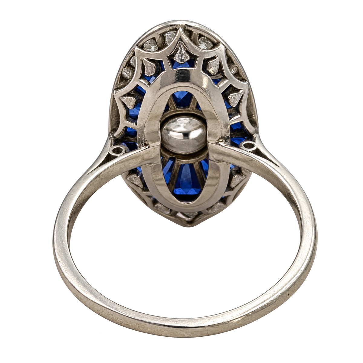 Bague or Diamant et saphir