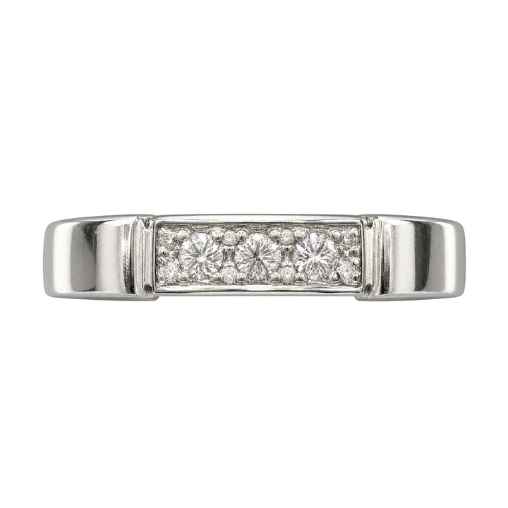 Bague alliance or et Diamant