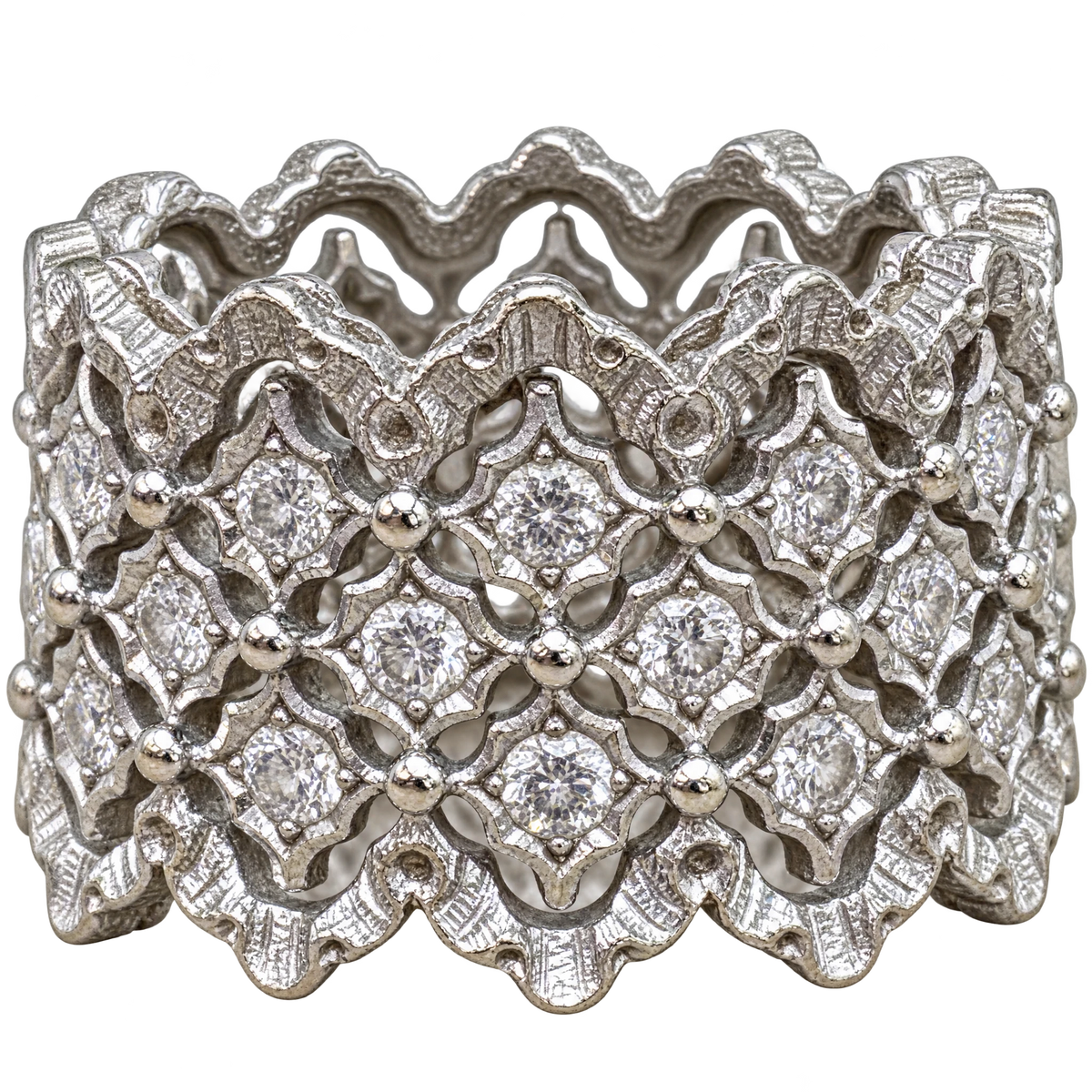 Buccellati Bague Eternelle Rombi or et Diamants