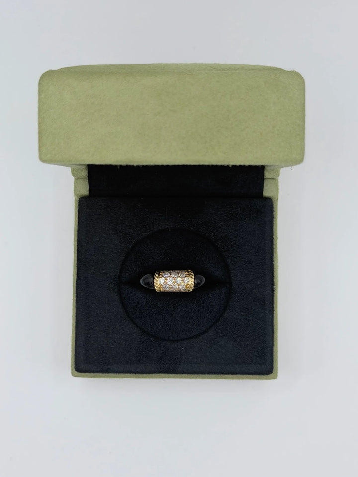 Van Cleef & Arpels Bague Phillipine or et Onyx
