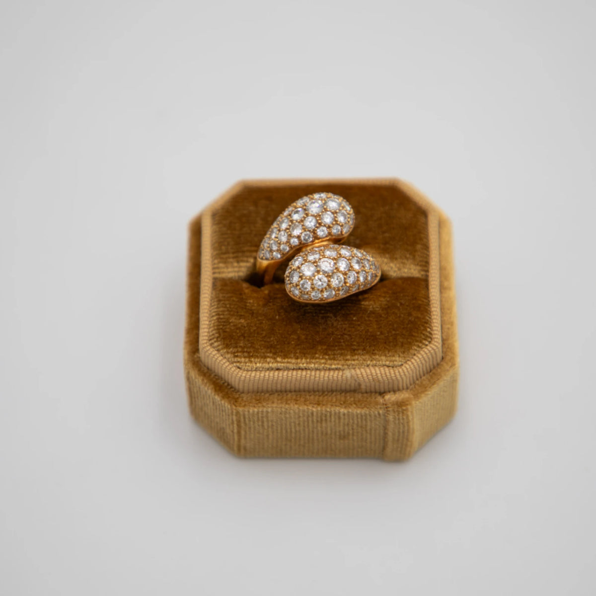 Bague or et Diamant pavage