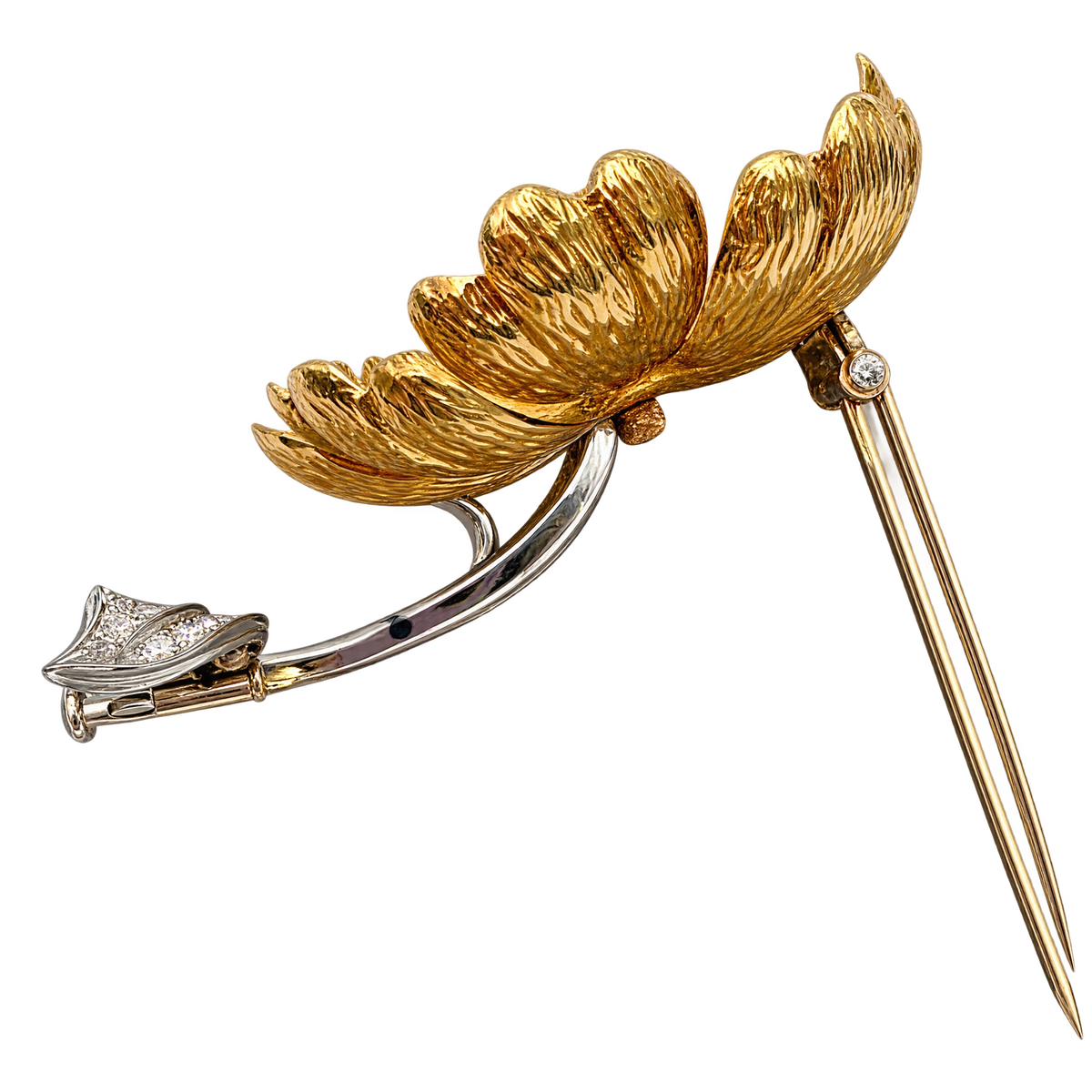 Boucheron · Broche Fleur en or et diamants