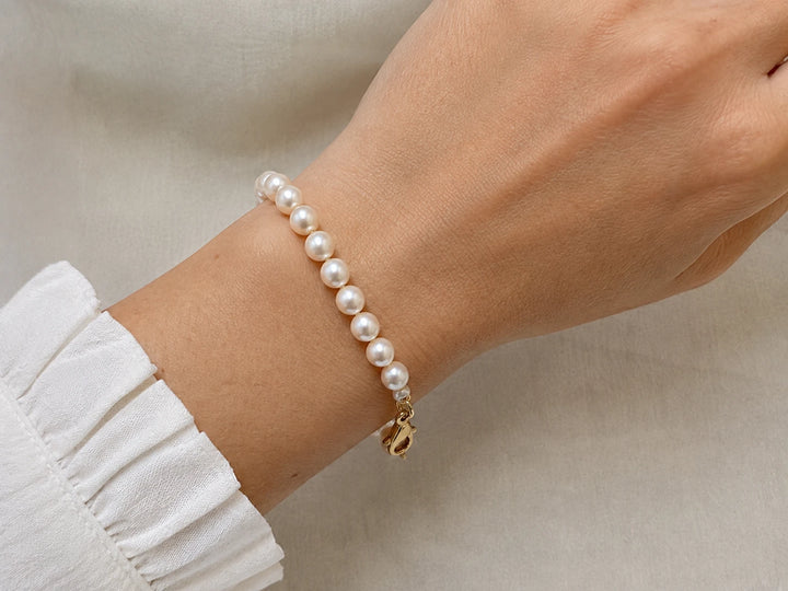 Bracelet or et Perle