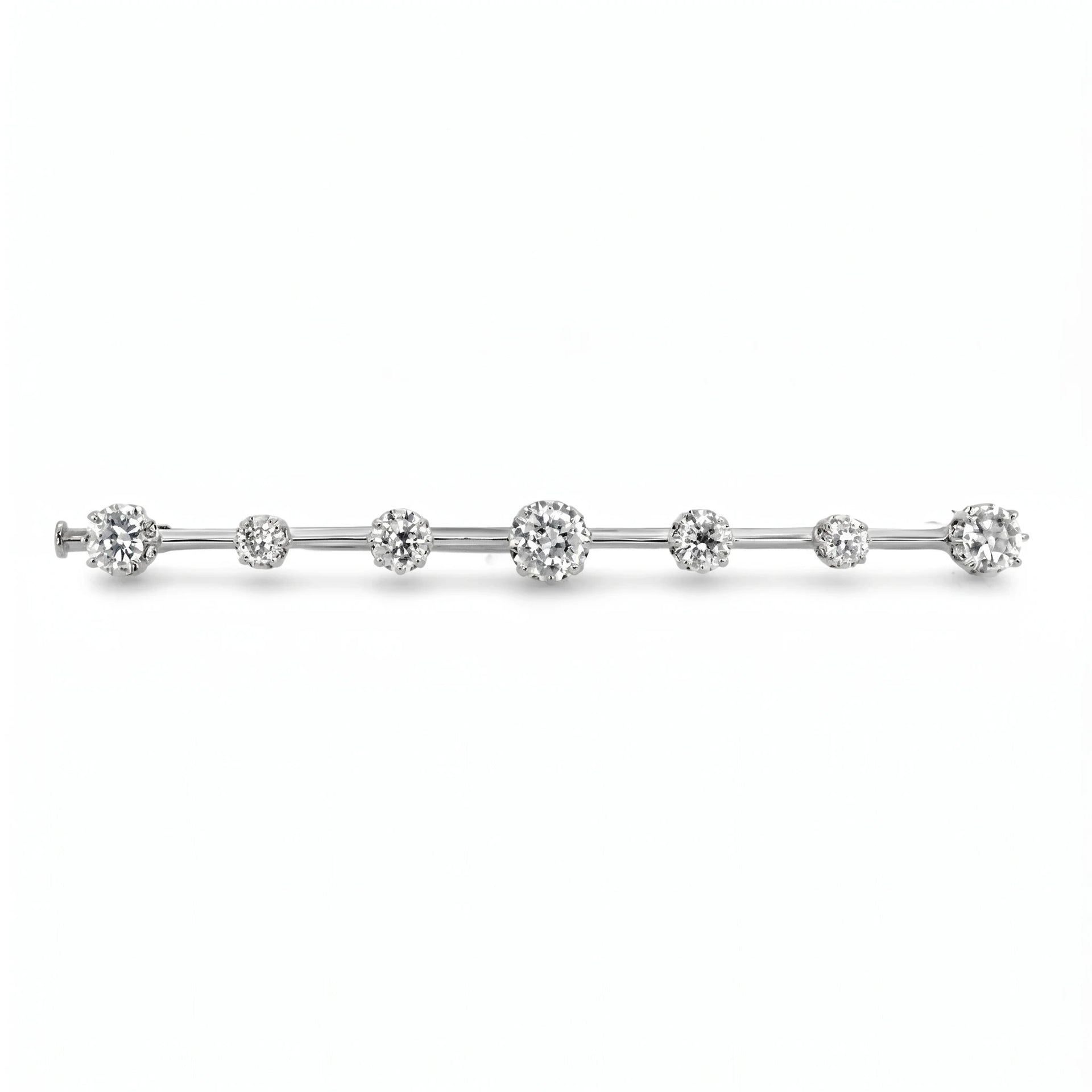 Broche Or blanc et Diamant