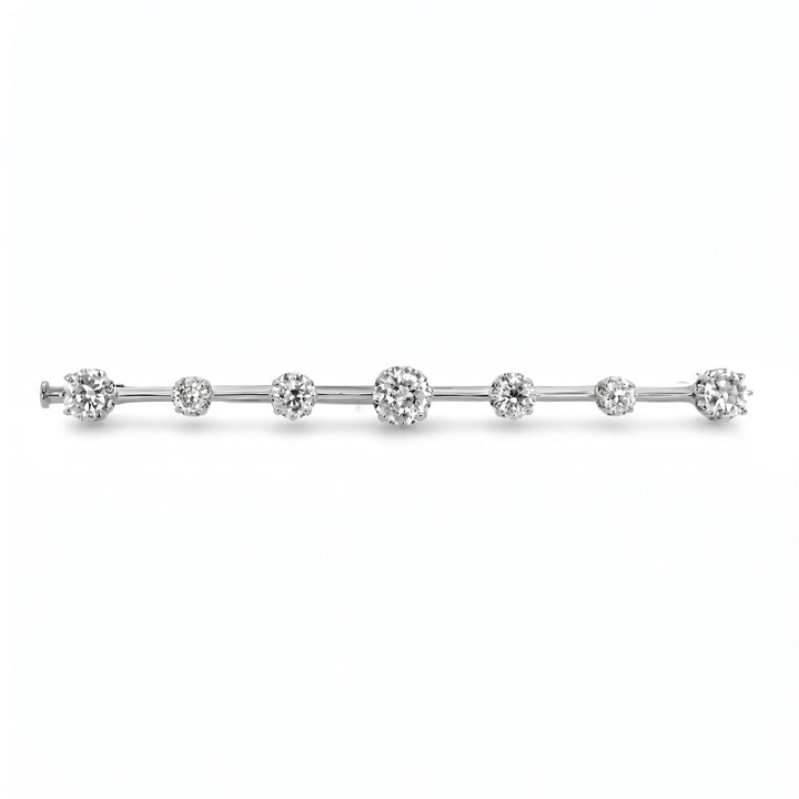 Broche Or blanc et Diamant