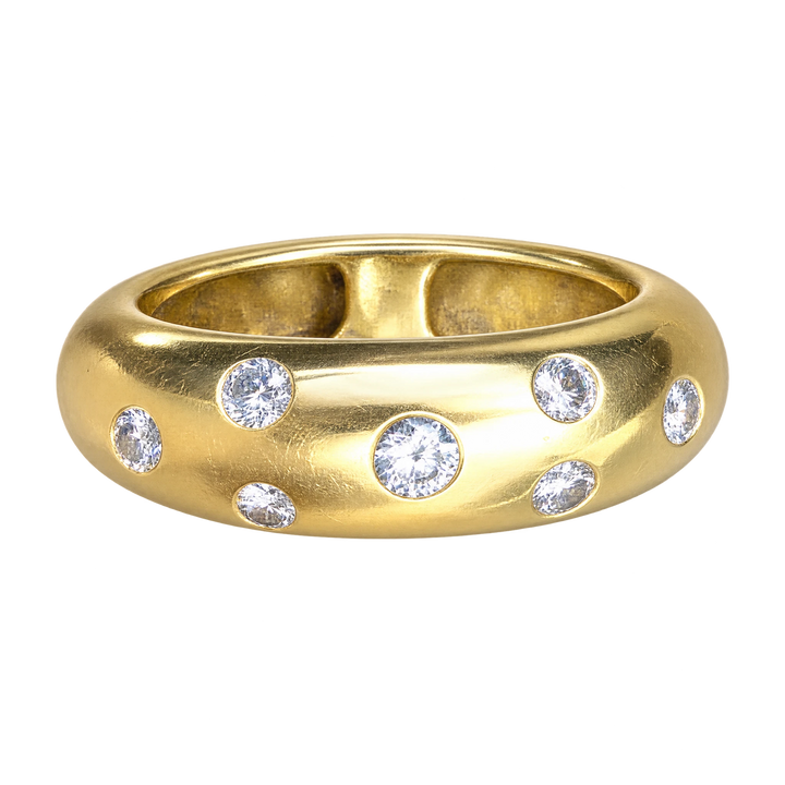 Bague or diamants