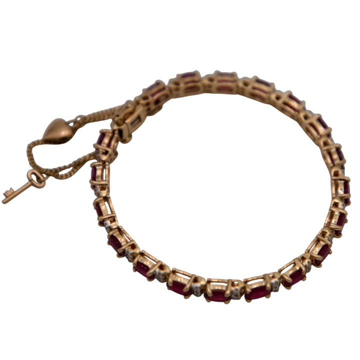Bracelet Or jaune et Rubis