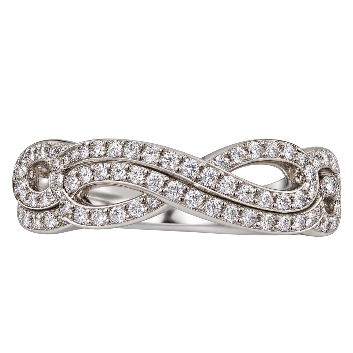 Bague or et Diamant pavage