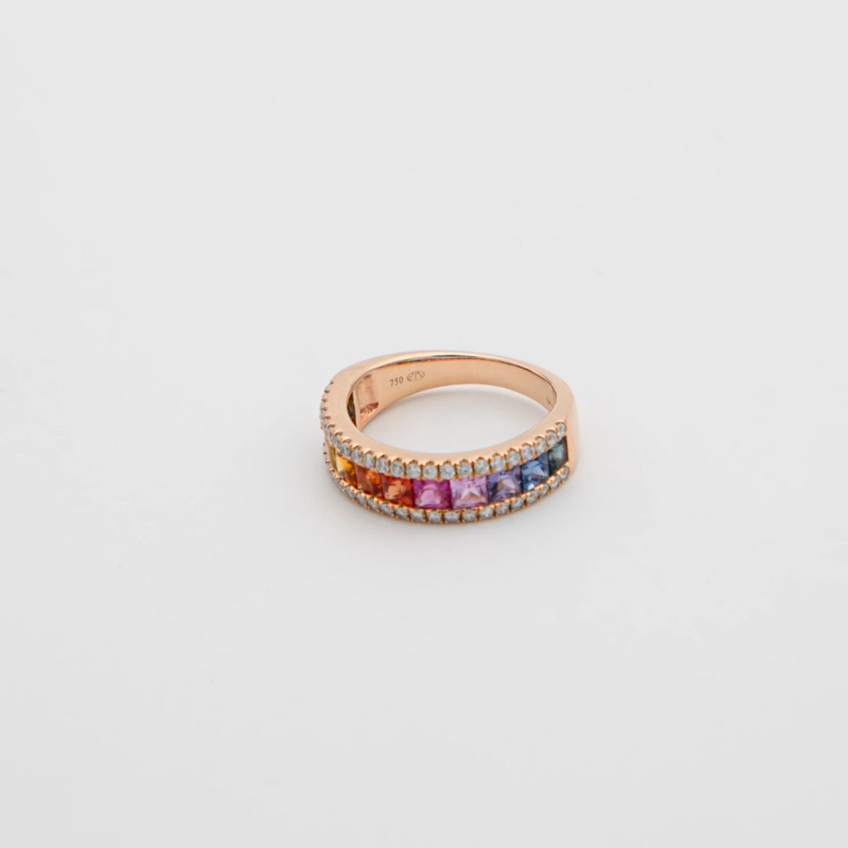 Vendome Bague or et Pavé de saphirs
