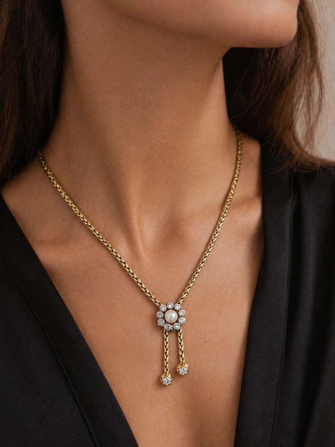 Collier Or jaune et Diamants