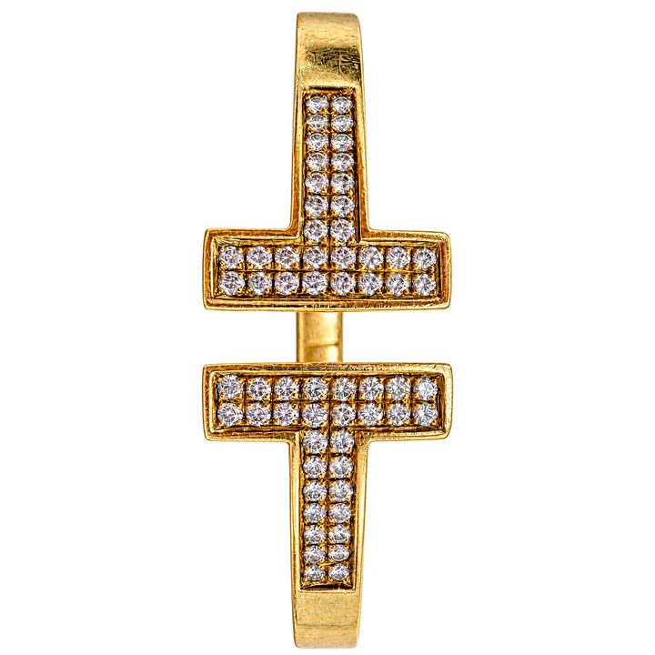 Tiffany & Co. Bracelet T square or et Diamant pavage