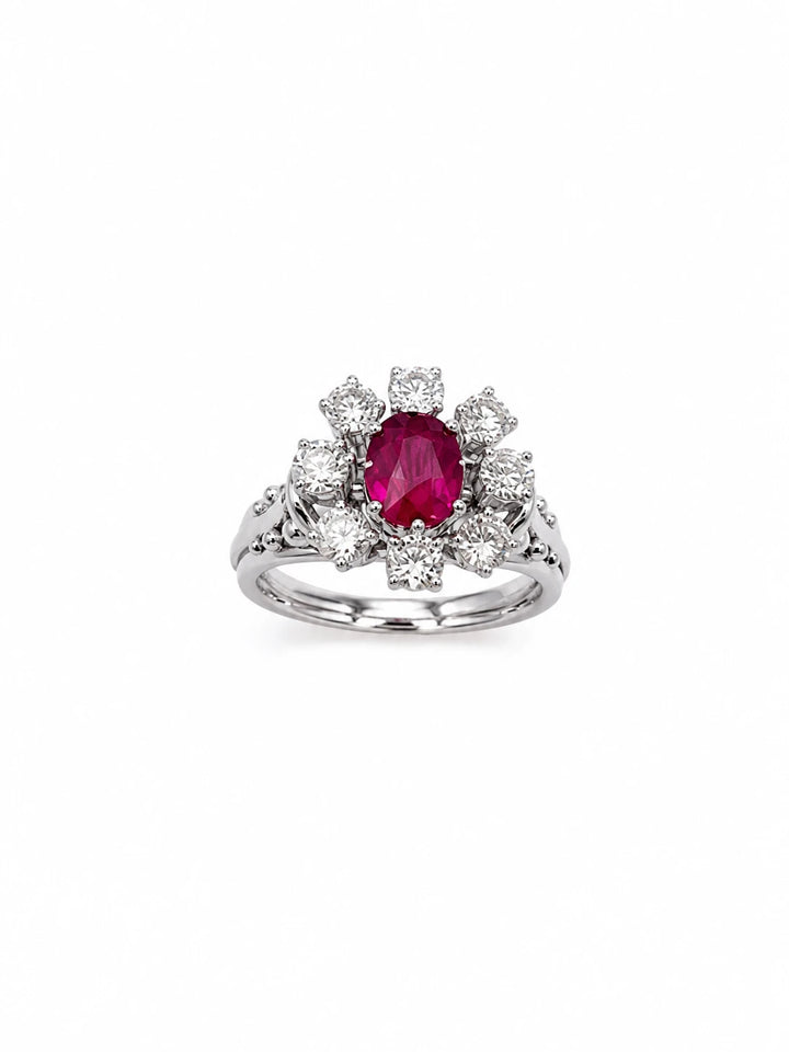 Bague or et Rubis