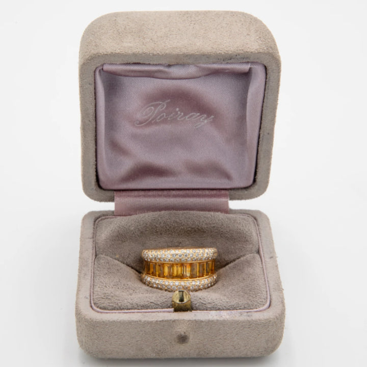 Poiray Bague Or jaune et Citrine