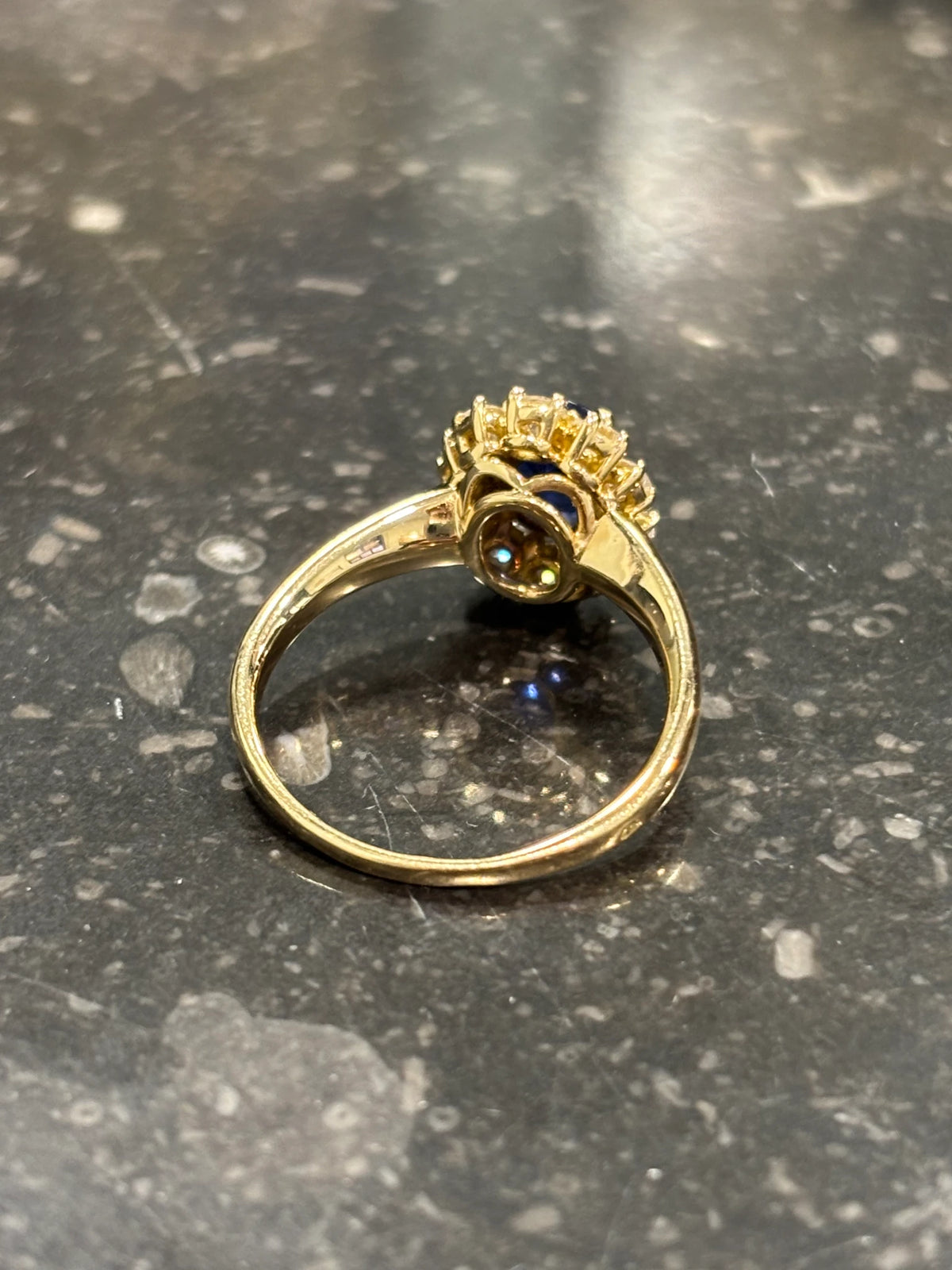Bague or et Saphir