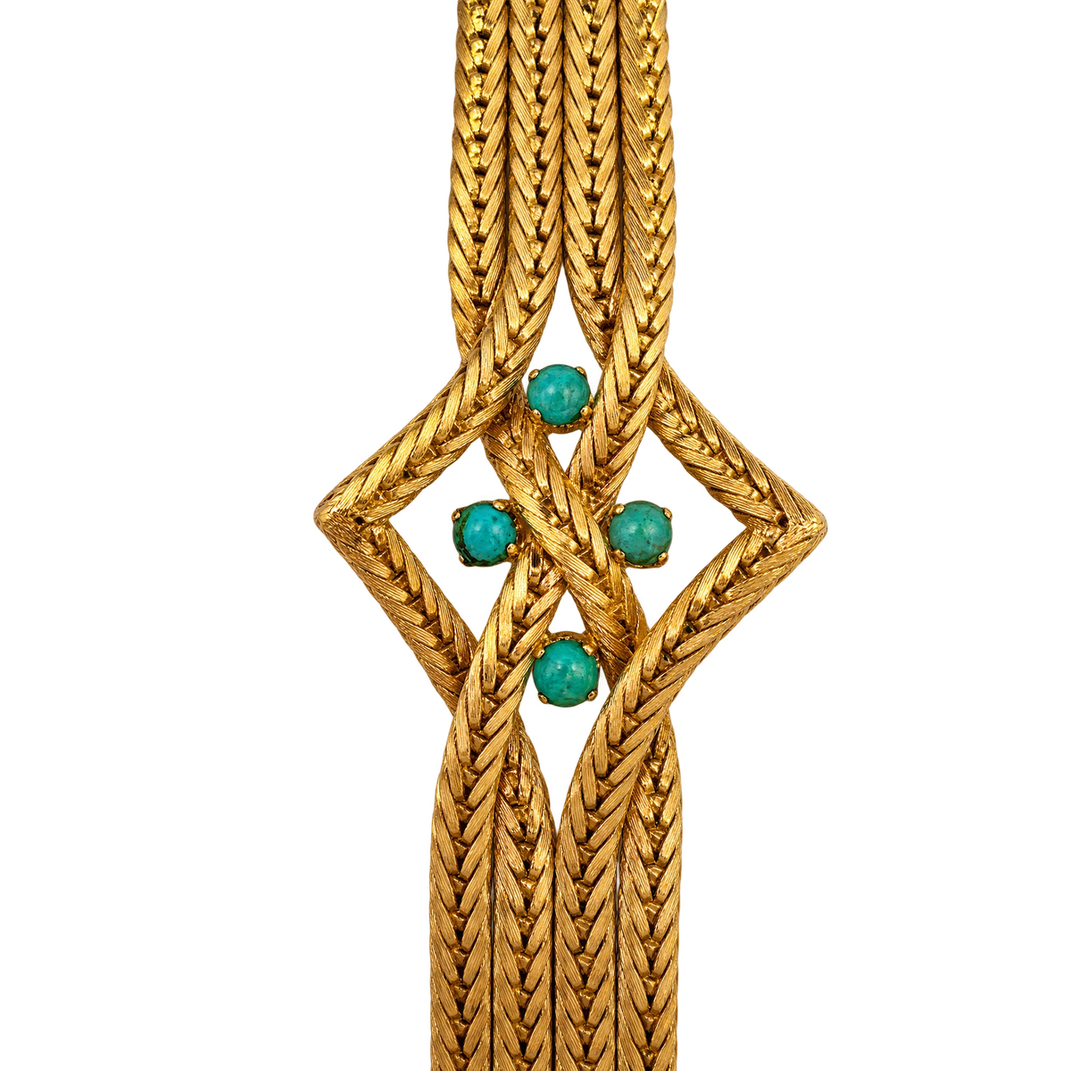 Bracelet or et Turquoise