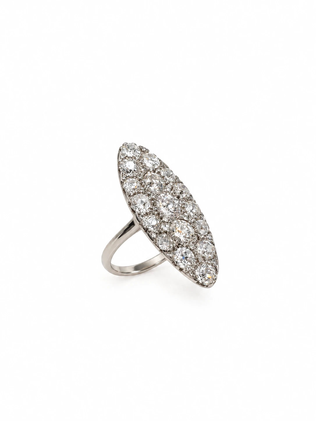 Bague or et Diamant pavage