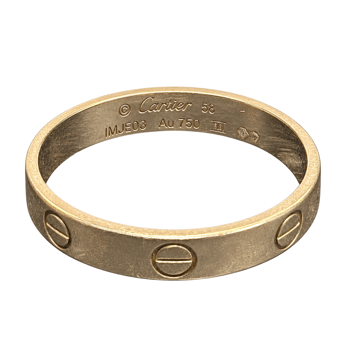 Bague Cartier Love or jaune