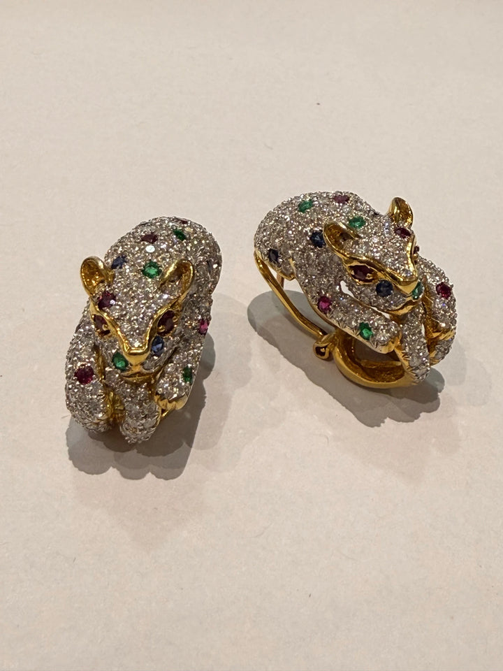 Boucles d'oreilles or et Diamant
