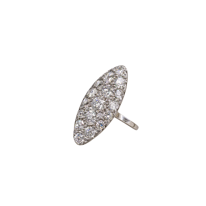 Bague or et Diamant pavage