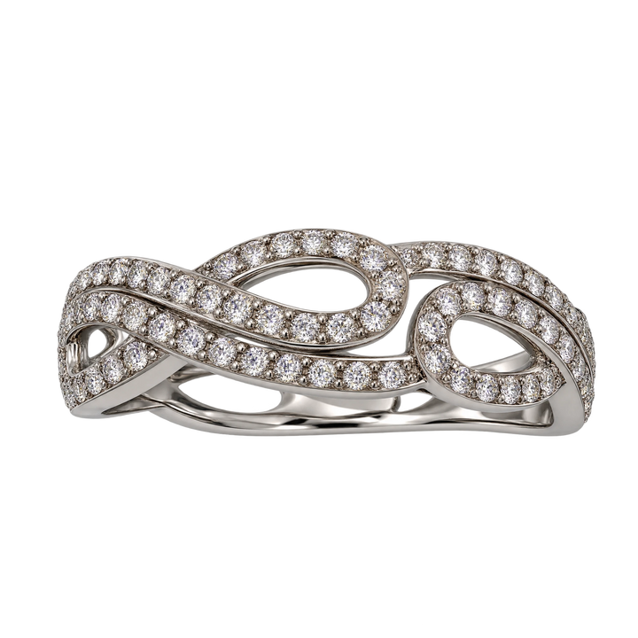 Bague or et Diamant pavage