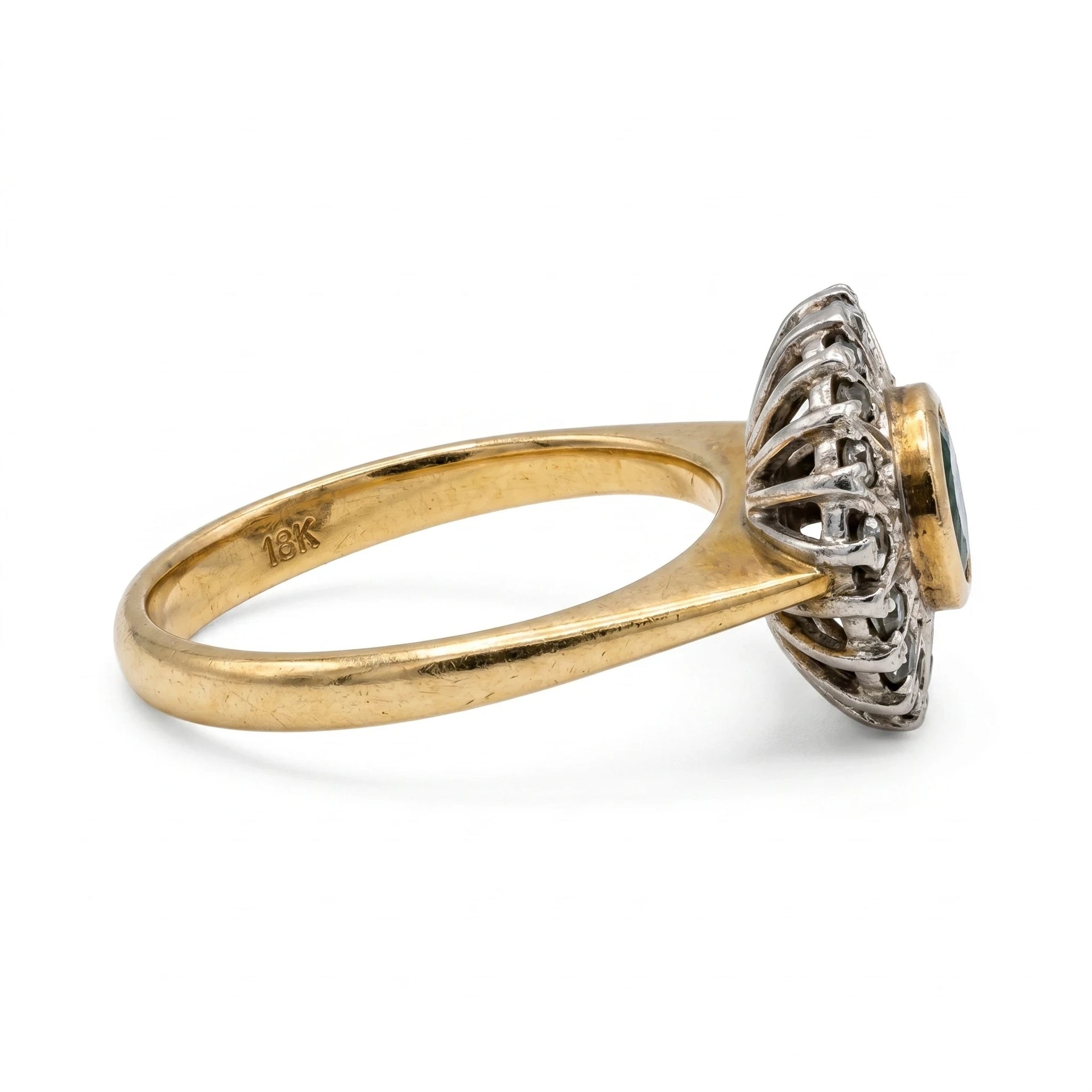 Bague or et Émeraude