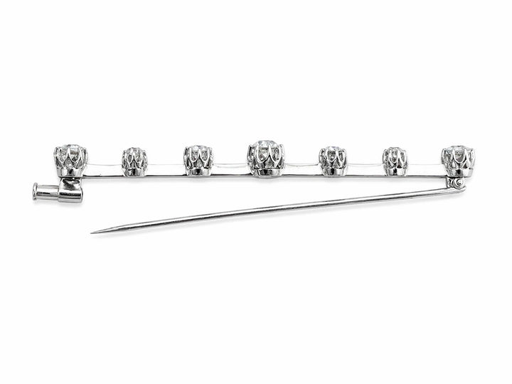 Broche Or blanc et Diamant