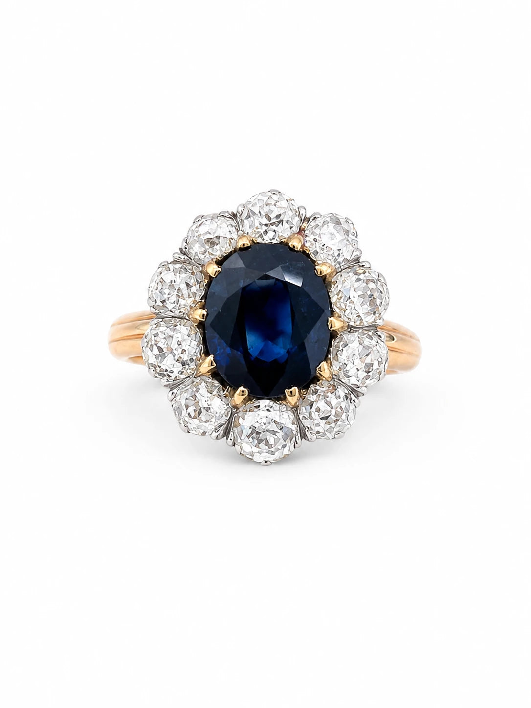 Bague or et Saphir