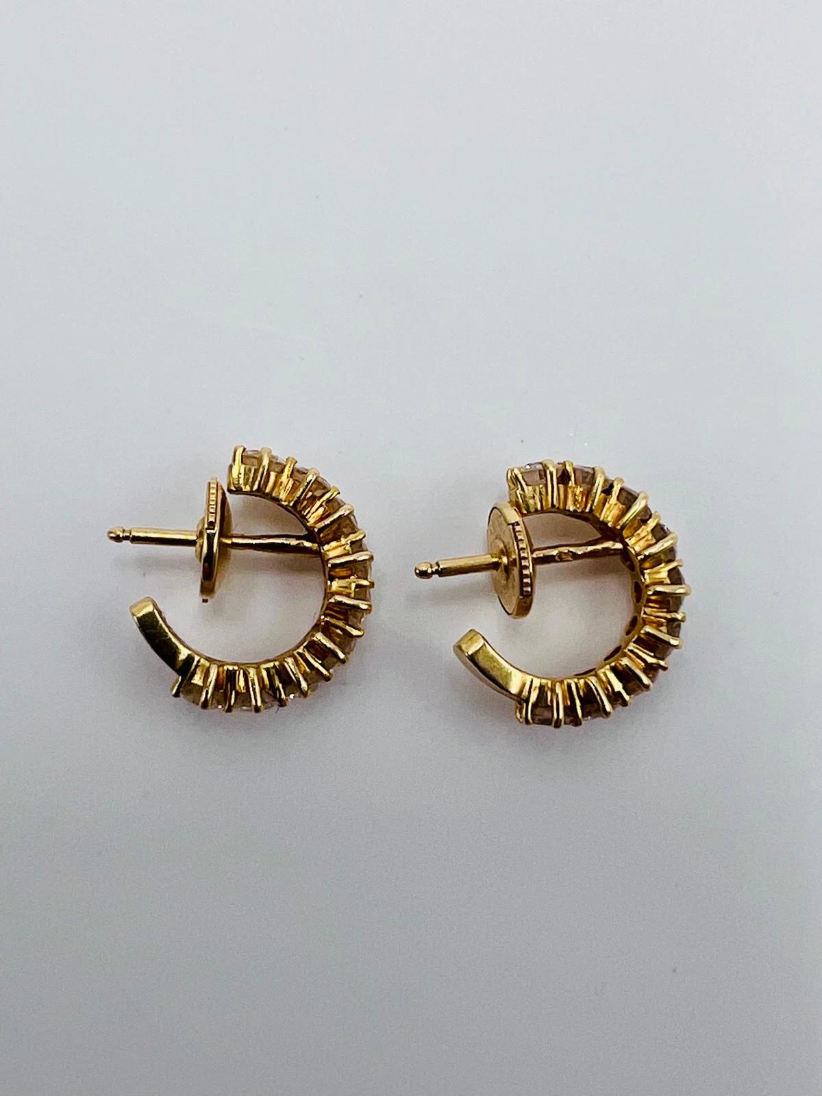 Boucles d'oreilles Or jaune et Diamant