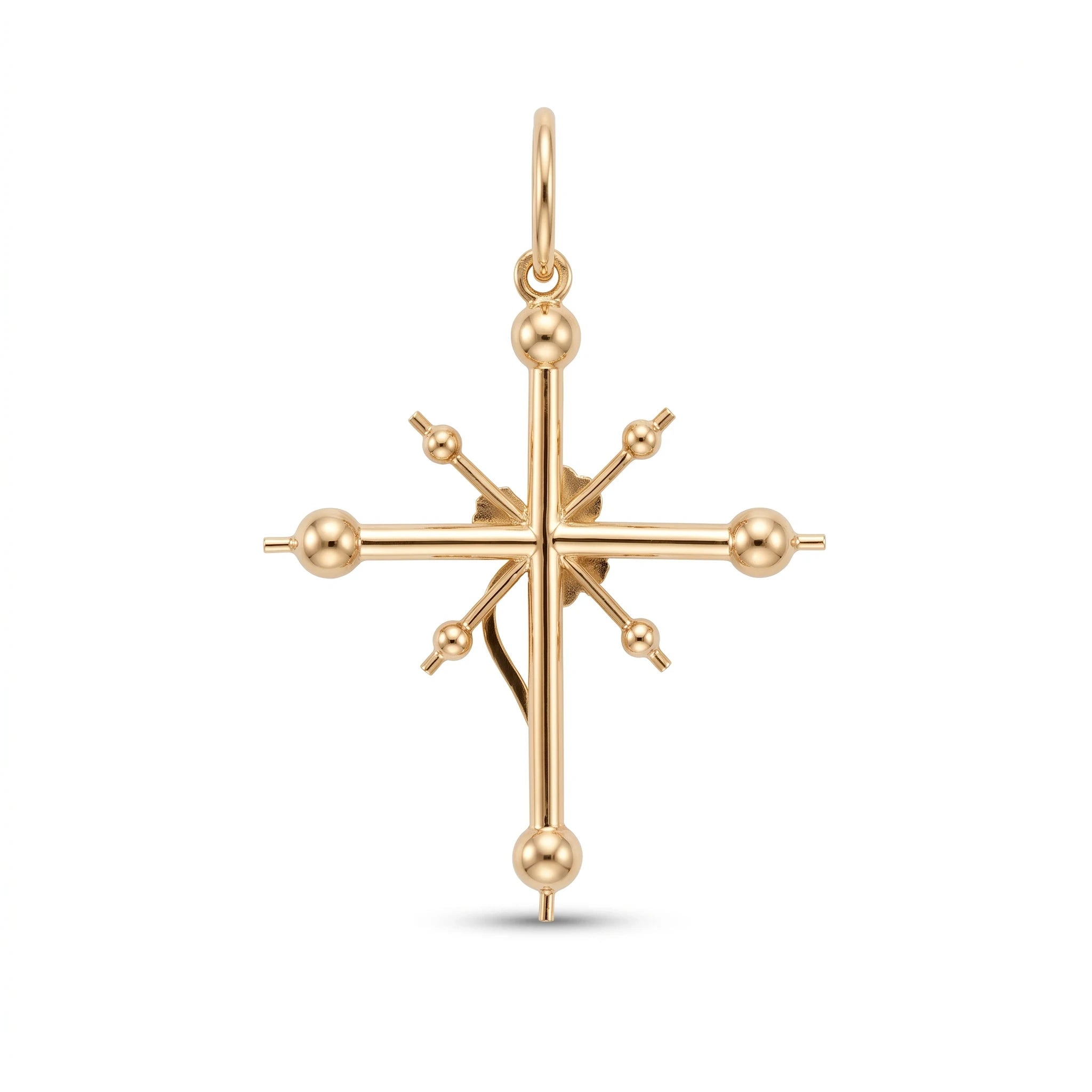 Pendentif croix or