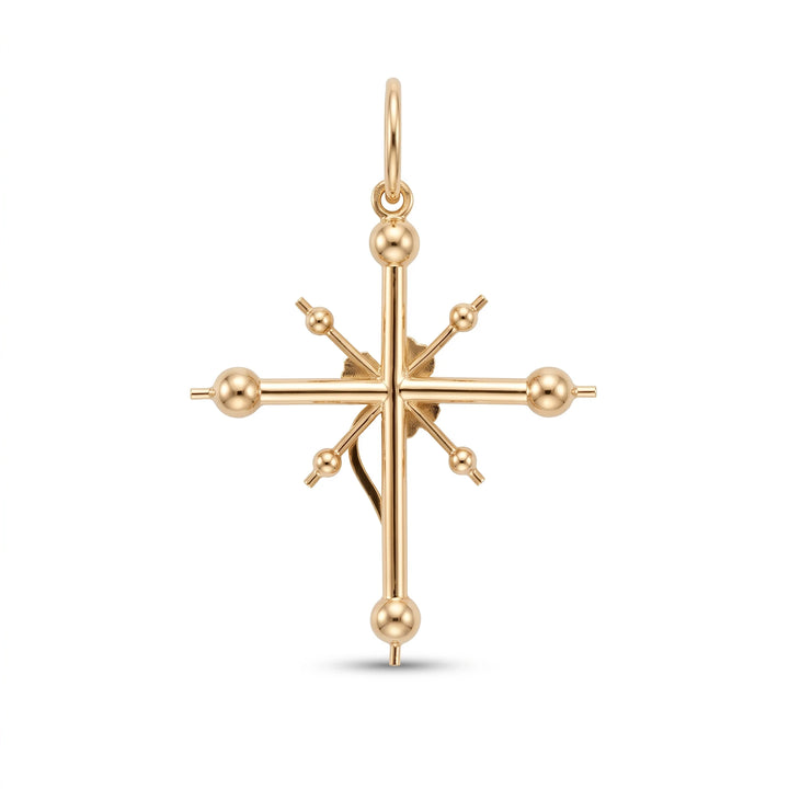 Pendentif croix or