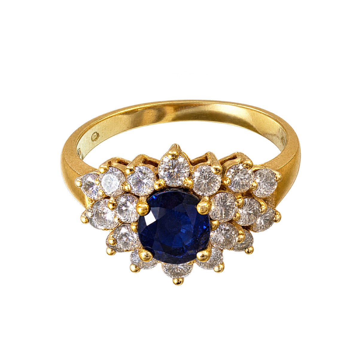 Bague or et Saphir
