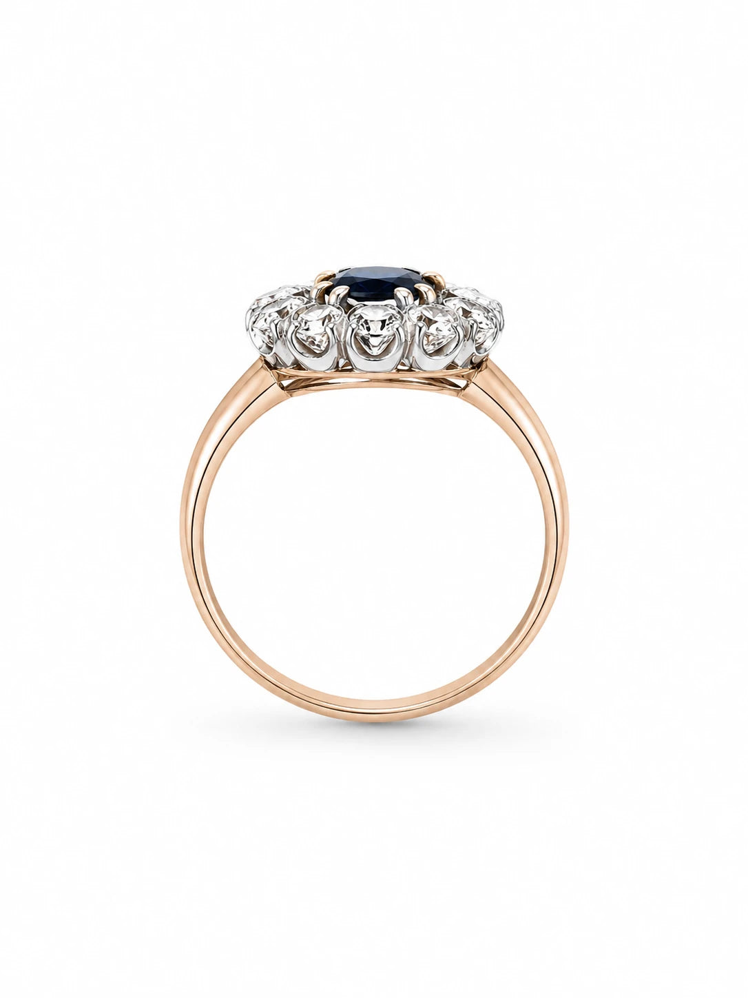 Bague or et Saphir