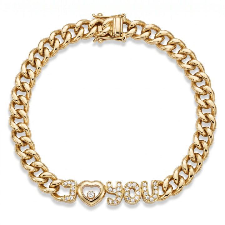 Chopard Bracelet Happy diamond or et Diamant pavage